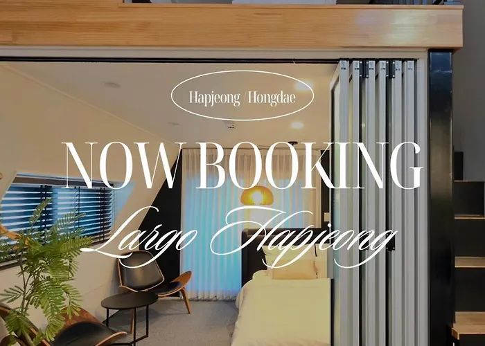 Hongdae 10mins, Hapjeong 5mins, Airportbus 5mins, Largo House Seoul- Foreigner Only Apartamento Seul