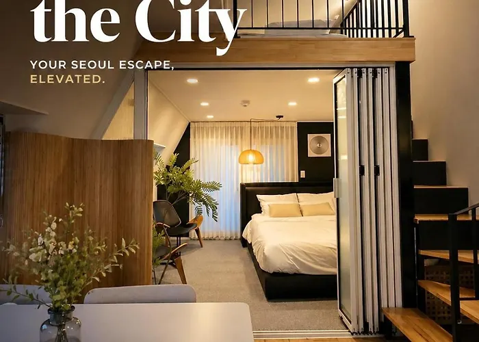 Hongdae 10mins, Hapjeong 5mins, Airportbus 5mins, Largo House Seoul- Foreigner Only Apartamento Seul